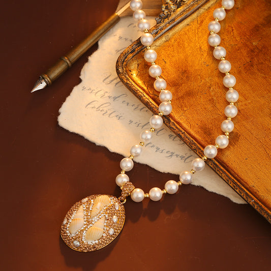S2512N1 Pearl Sweater Chain Long Necklace fine handmade gifts