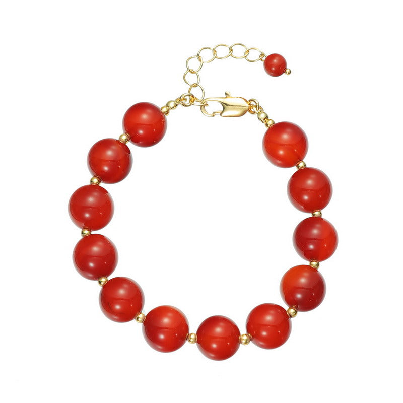 S2244C1 Red Agate Bracelet Bangle Hand Chain fine handmade gifts