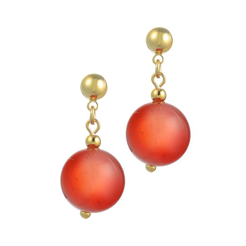 S4819E1 Pure Red Agate Stud Earrings  Ear Accessories fine handmade gifts