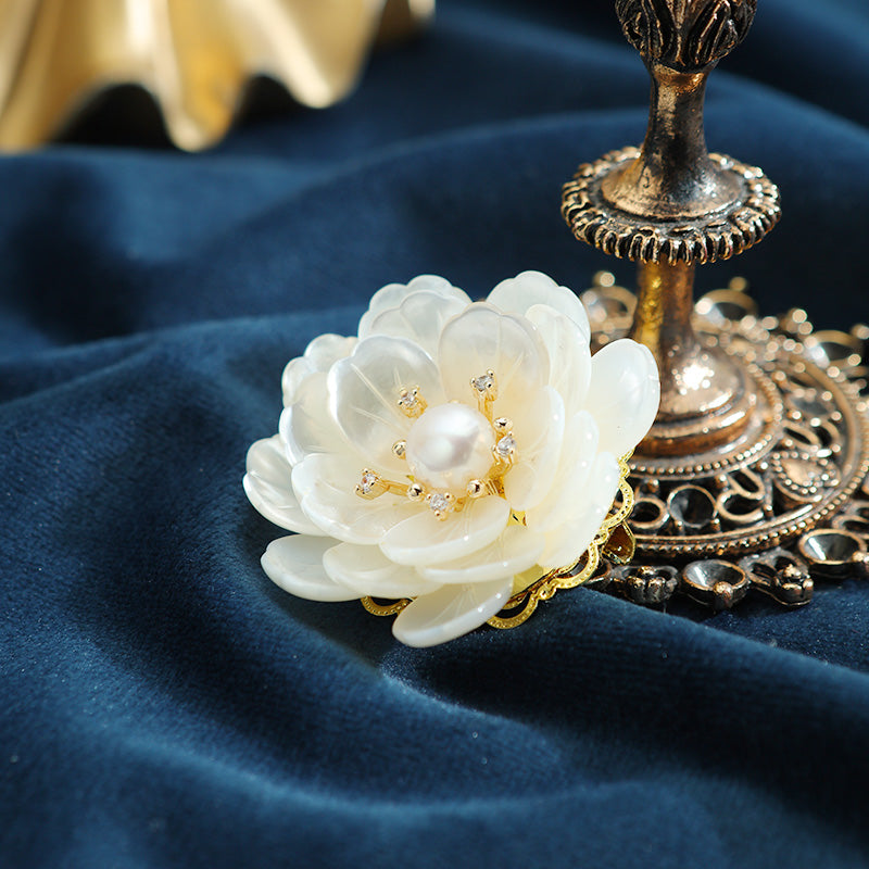 S2299B1 Pearl Flower  Brooch Bangle Hand Chain fine handmade gifts