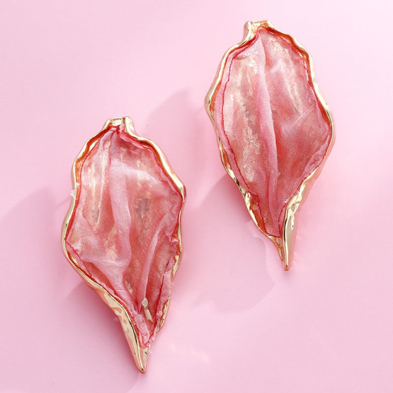 S5189E2 Dewy Leaf earrings