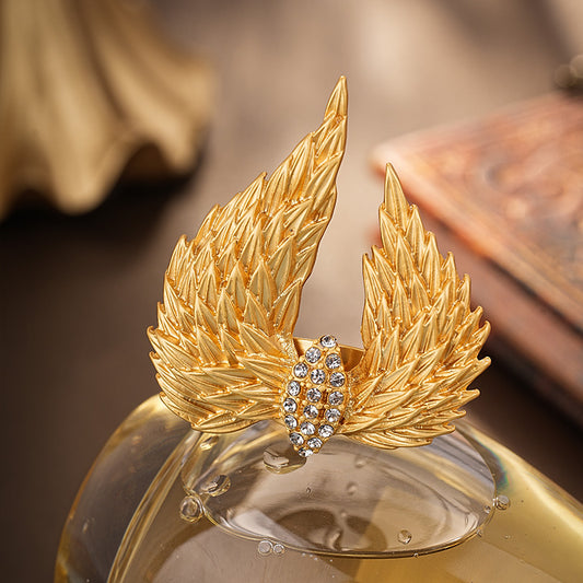 S2194R1 Adjustable Open Ring: Angelic Solitude