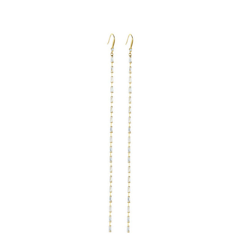 S4890E1 Long  Earring Stud Ear Accessories fine handmade gifts