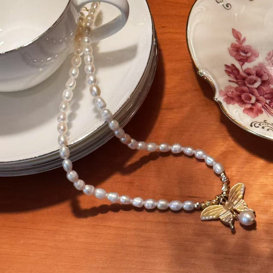 S2567N1 Pearls Sweater Chain Long Necklace Choker simple elegant fine handmade gifts