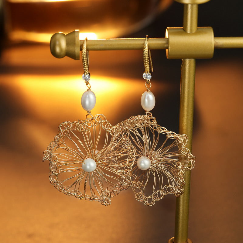 S4892E1 Pearl Stud Ear Accessories  Hoop Earrings fine handmade gifts
