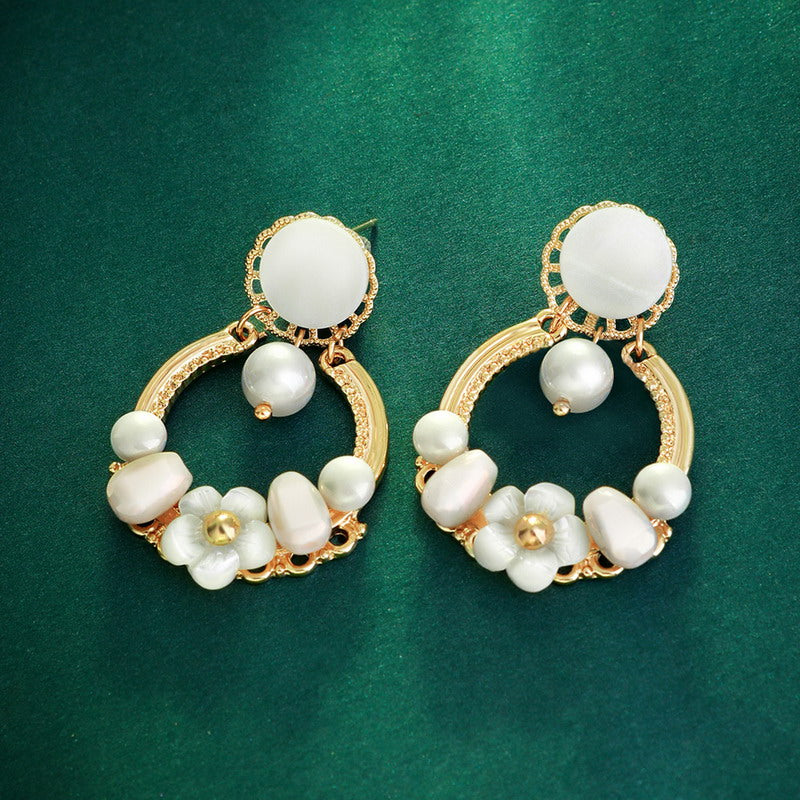 S4285E1 Flower  Earrings  Stud Ear Accessories Hoop Earrings fine handmade gifts