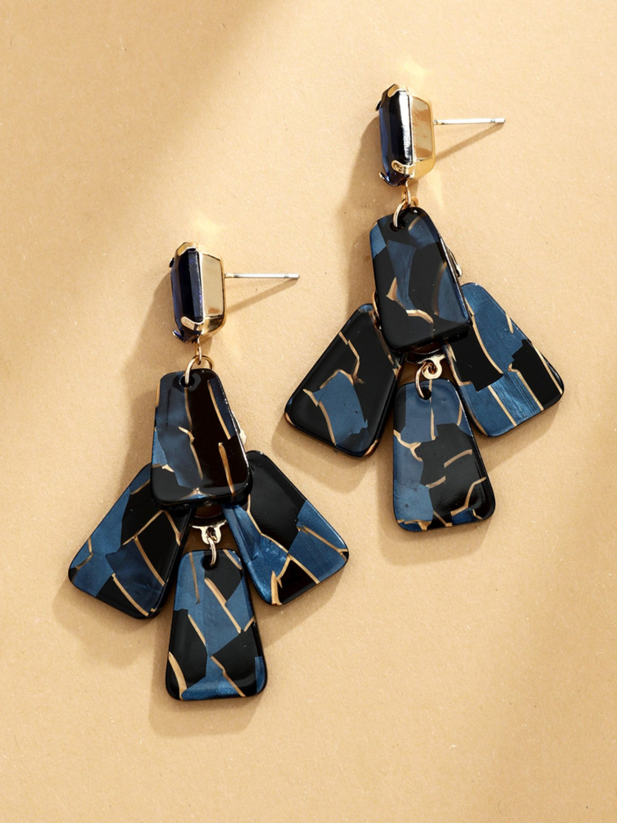 S5181E1 Vintage Facet Drop earrings