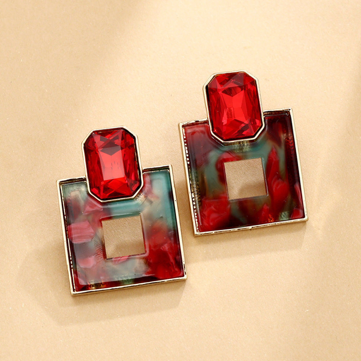 S5190E2 Vintage Facet earrings