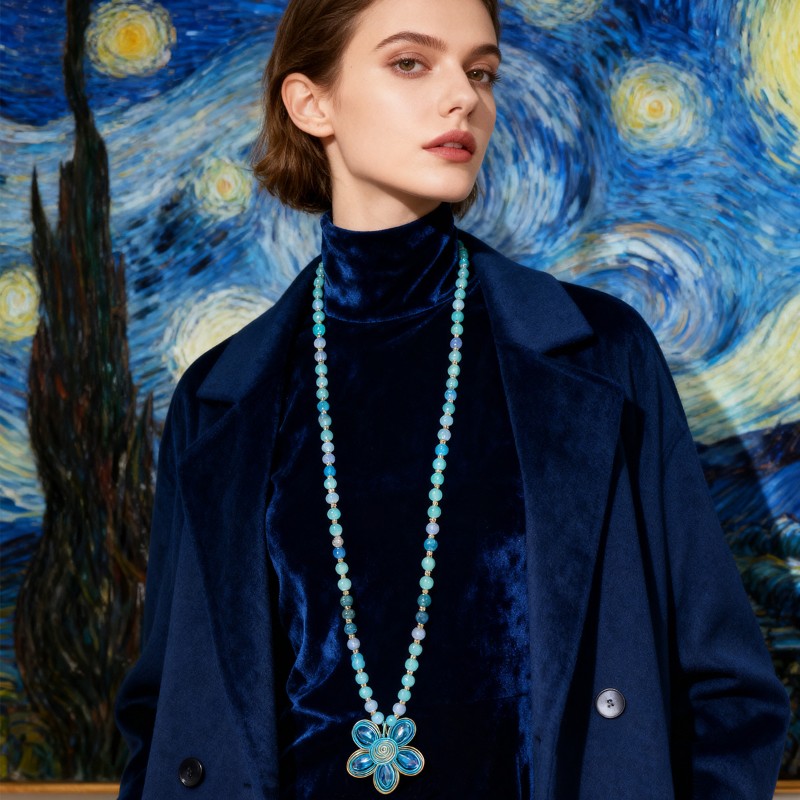 S2968N1 Necklace Flowers of Norway