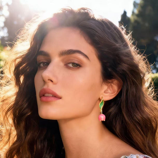 S5026E1 Magical Tulips Alloy Earrings