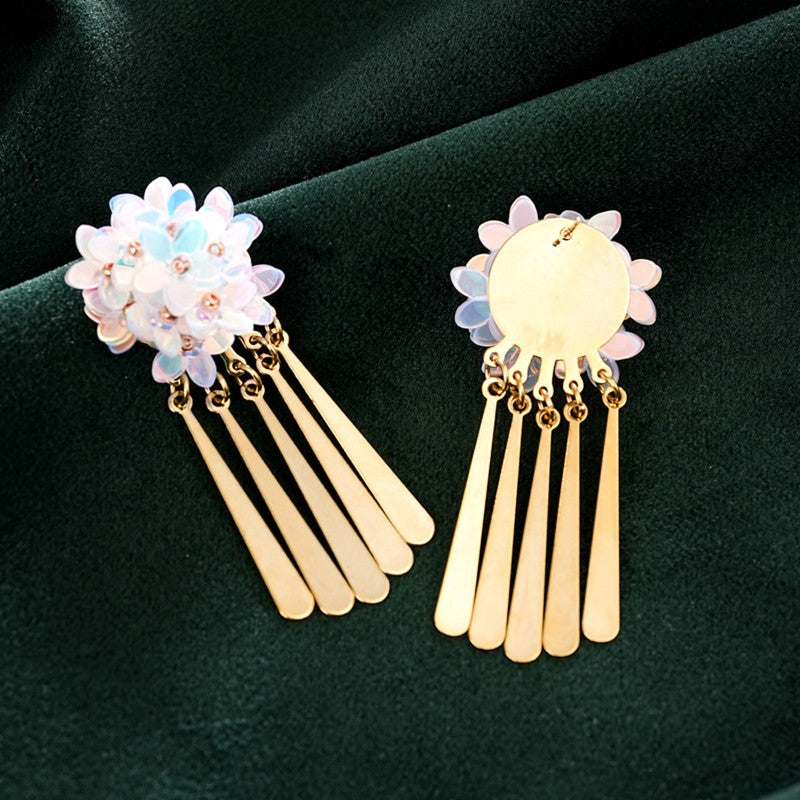 S5022E1 Moonlight Wanderer's Poem Earrings