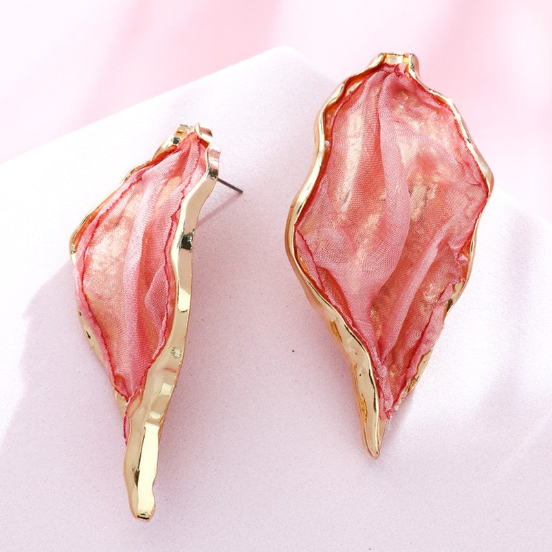 S5189E2 Dewy Leaf earrings