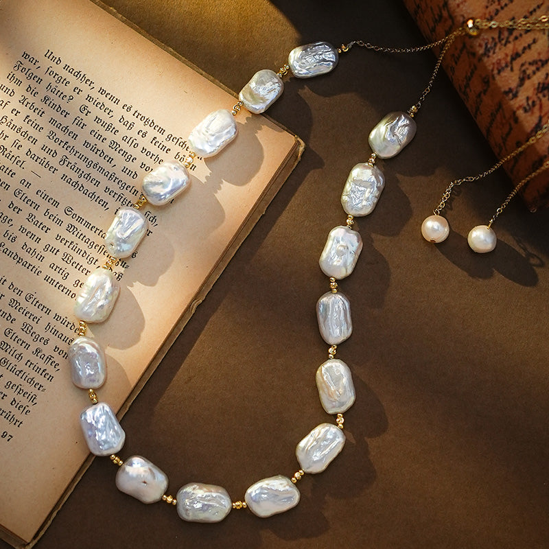 S2775N1 Pearl Sweater Chain Long Necklace Choker fine handmade gifts