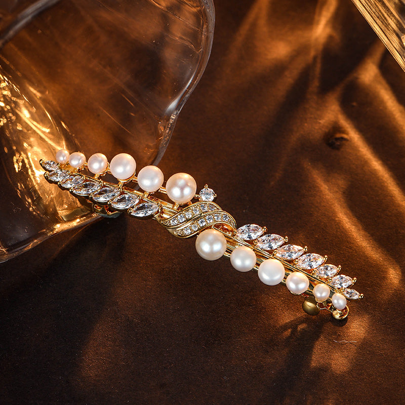 S2869H1 Anti-Slip Pearl Hair Accessories  Hair Clip Side Clip fine handmade gifts
