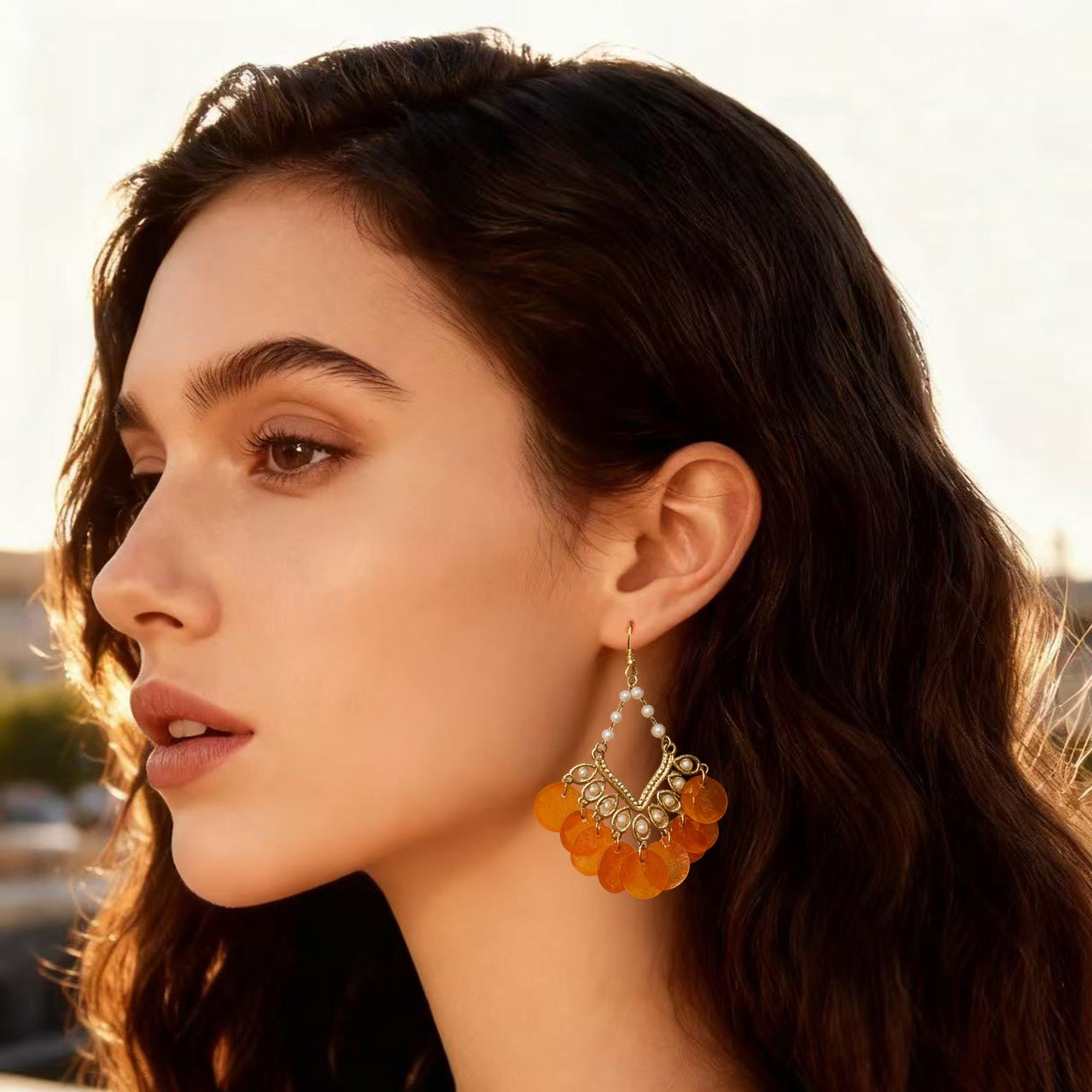 S5030E1  Earrings Stud Ear Accessories Dreaming of the Falling Stars 2