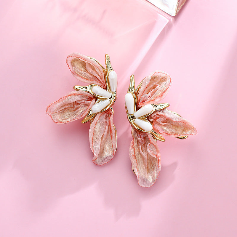 S5185E2 Dewy Leaf earrings