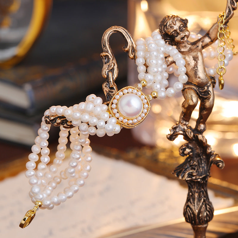 S2127C1 Pearl Bracelet Bangle Hand Chain fashion handmade gifts