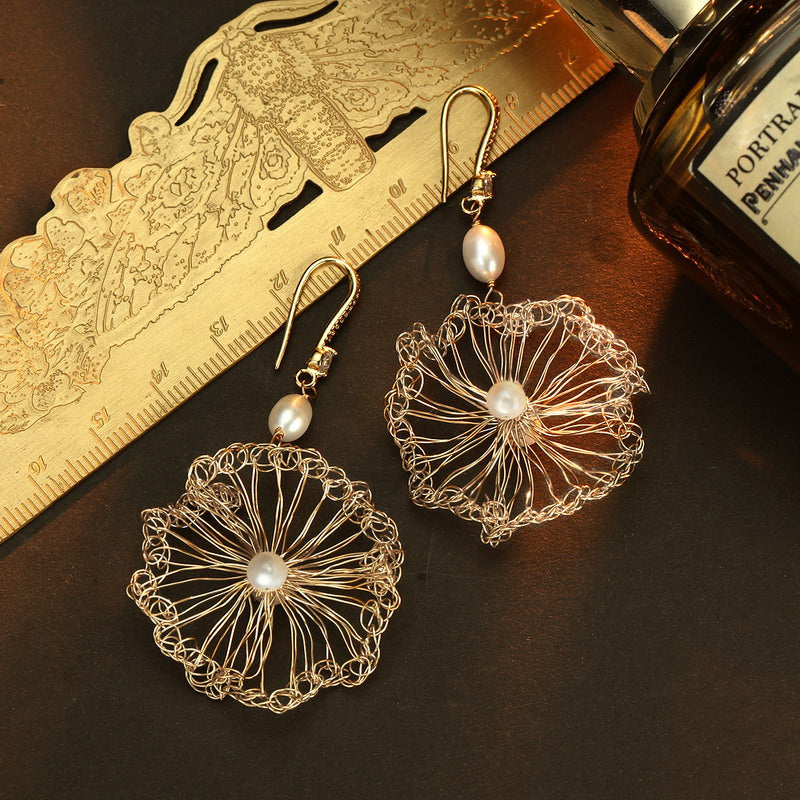 S4892E1 Pearl Stud Ear Accessories  Hoop Earrings fine handmade gifts