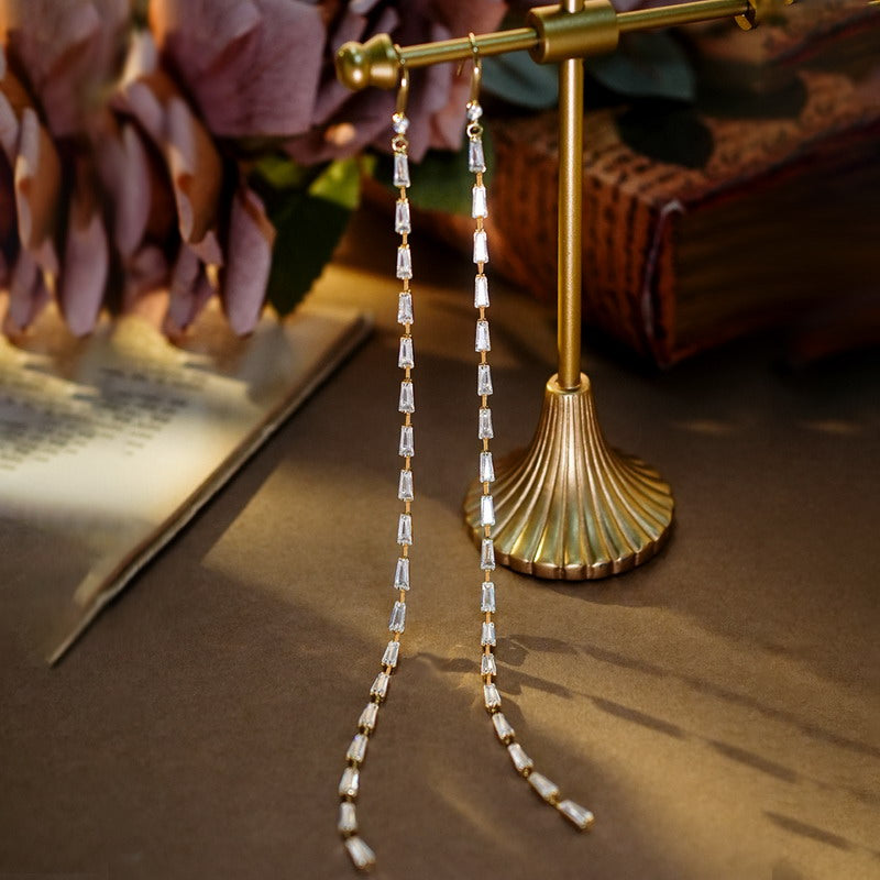 S4890E1 Long  Earring Stud Ear Accessories fine handmade gifts