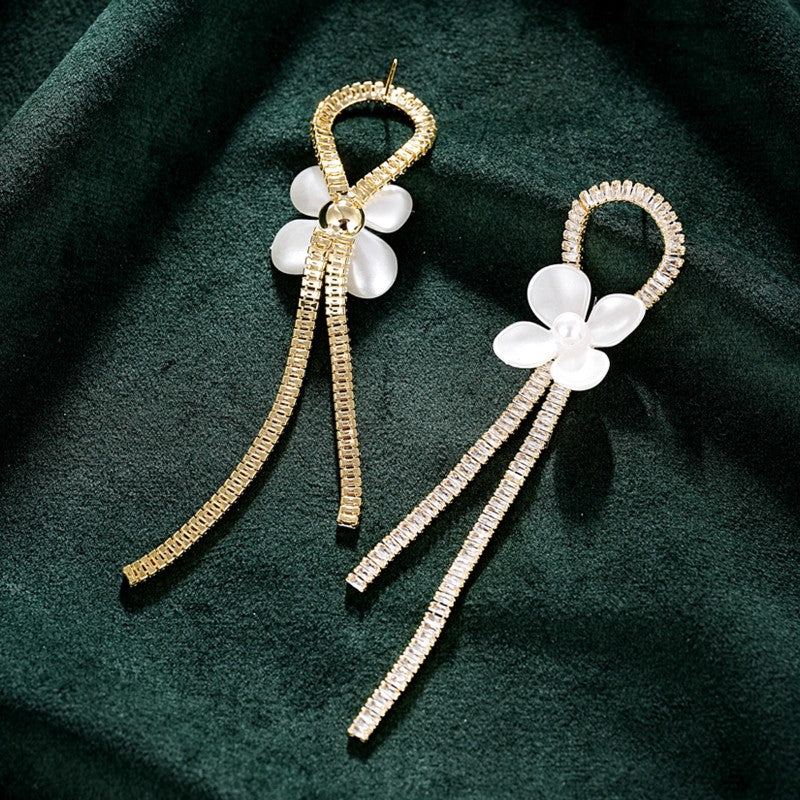 S5029E1  earrings Luminous Flower Shadows