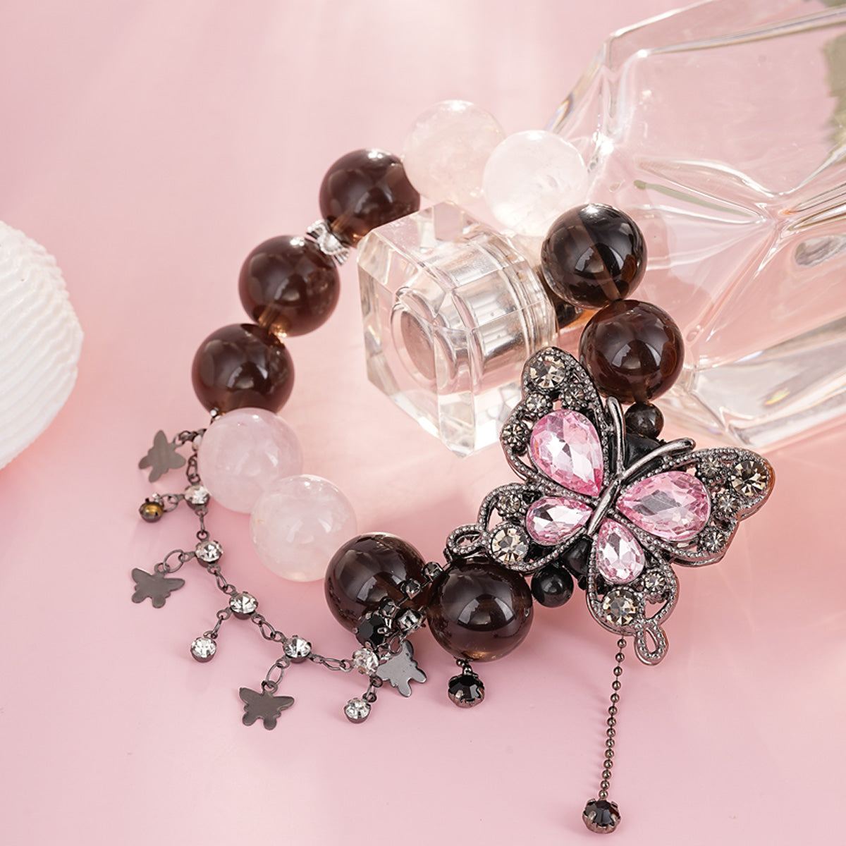 S2312C1 Rose Frost Butterfly bracelet