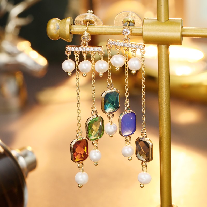 S4941E1  earrings Colorful Festival 