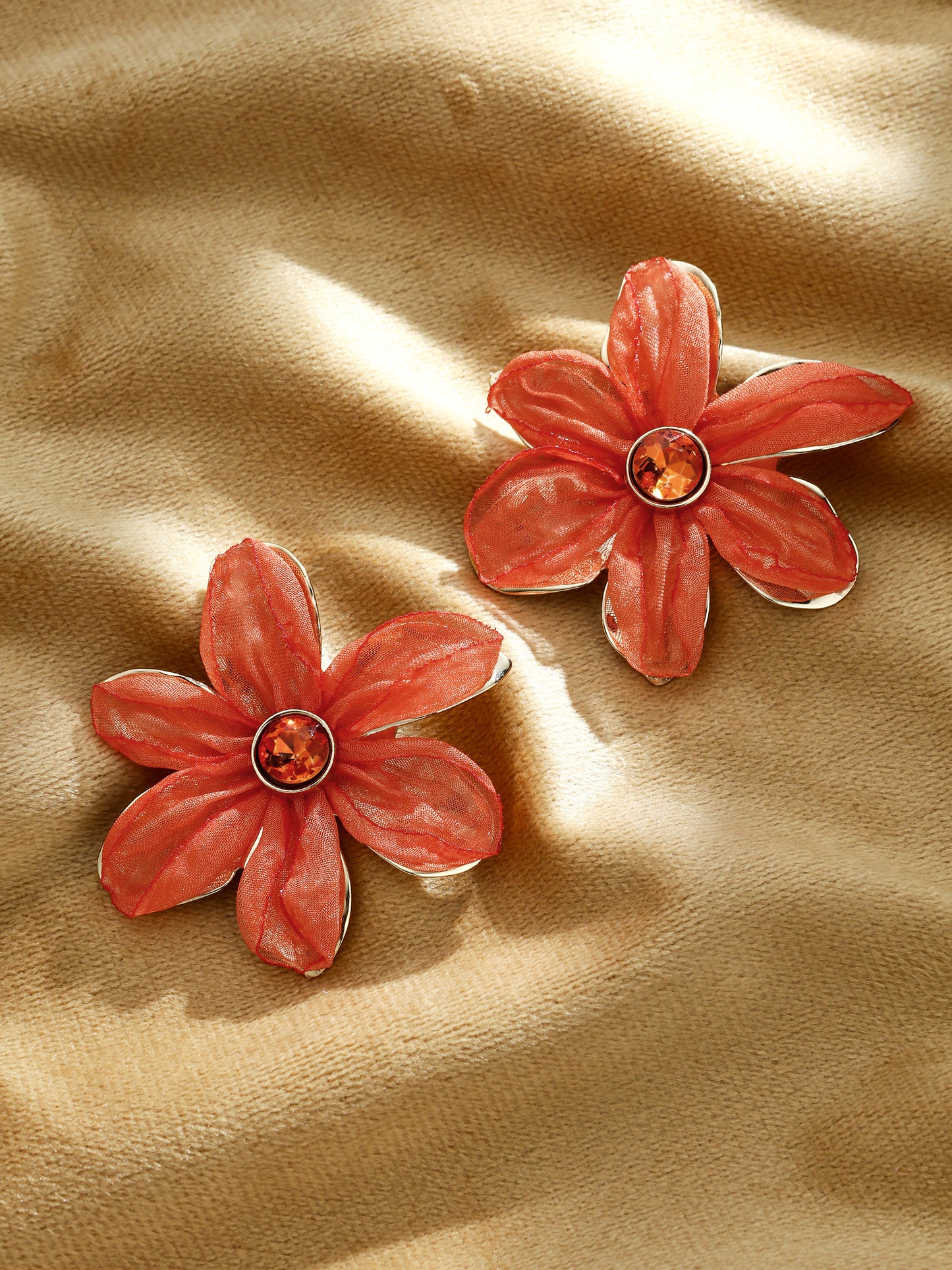S5183E1 Amber Halo earrings