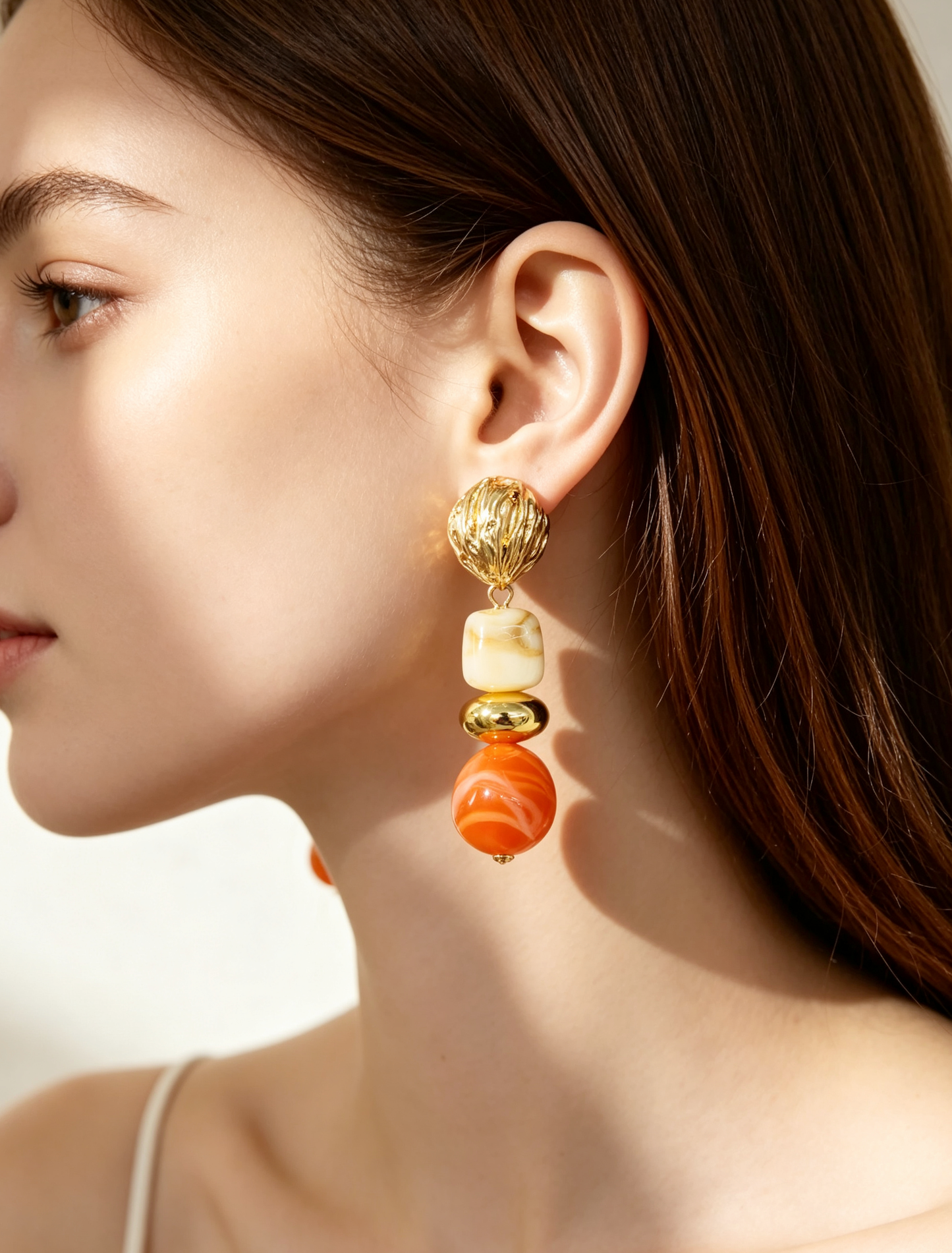 S5180E1 Vintage Facet earrings
