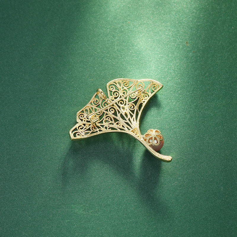 S2348B1 Pearl Brooch Scarf Buckle fine handmade gifts