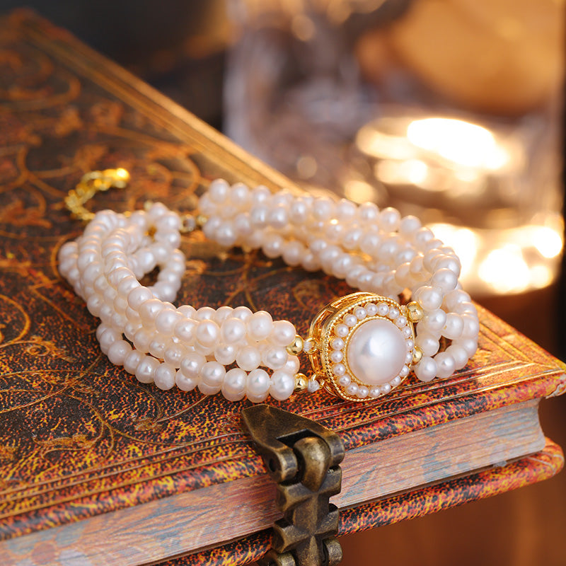 S2127C1 Pearl Bracelet Bangle Hand Chain fashion handmade gifts