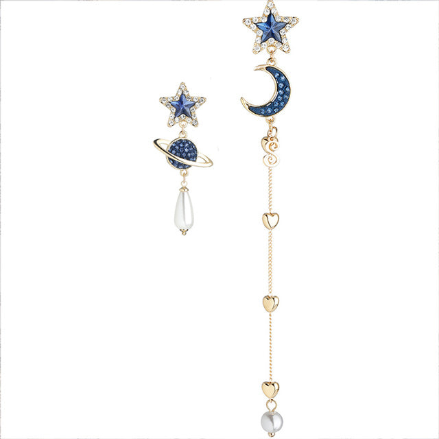 S1943H2 Stud Ear Accessories Earrings Moon and Stars
