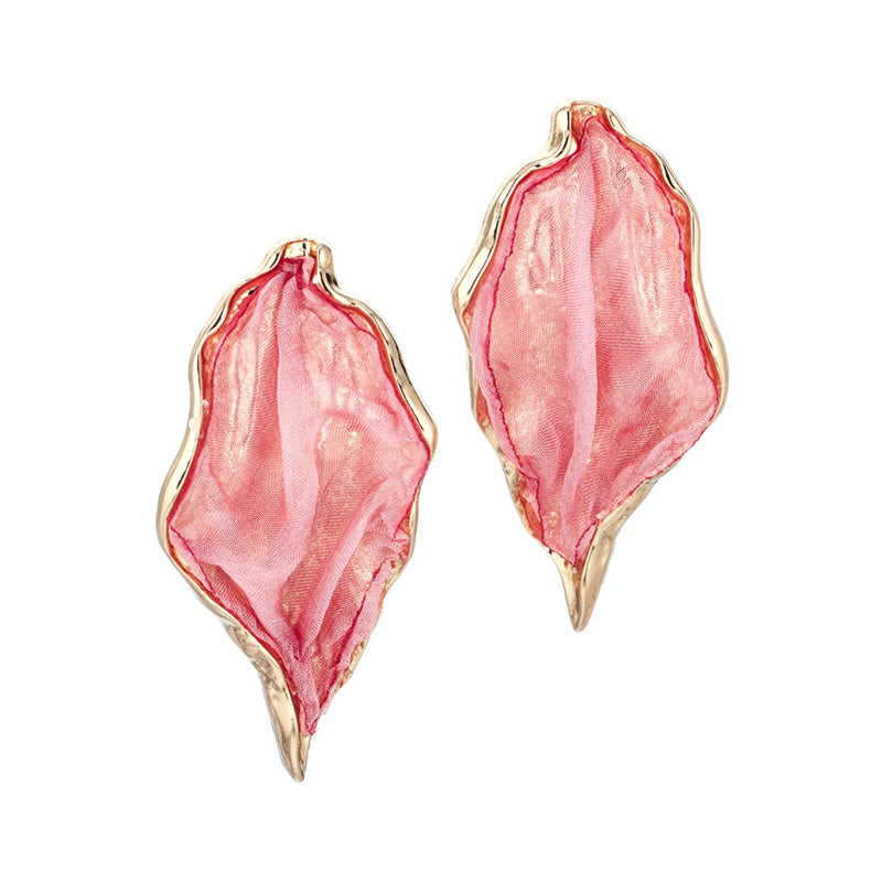 S5189E2 Dewy Leaf earrings