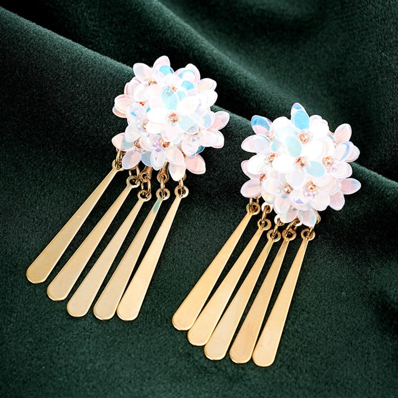 S5022E1 Moonlight Wanderer's Poem Earrings