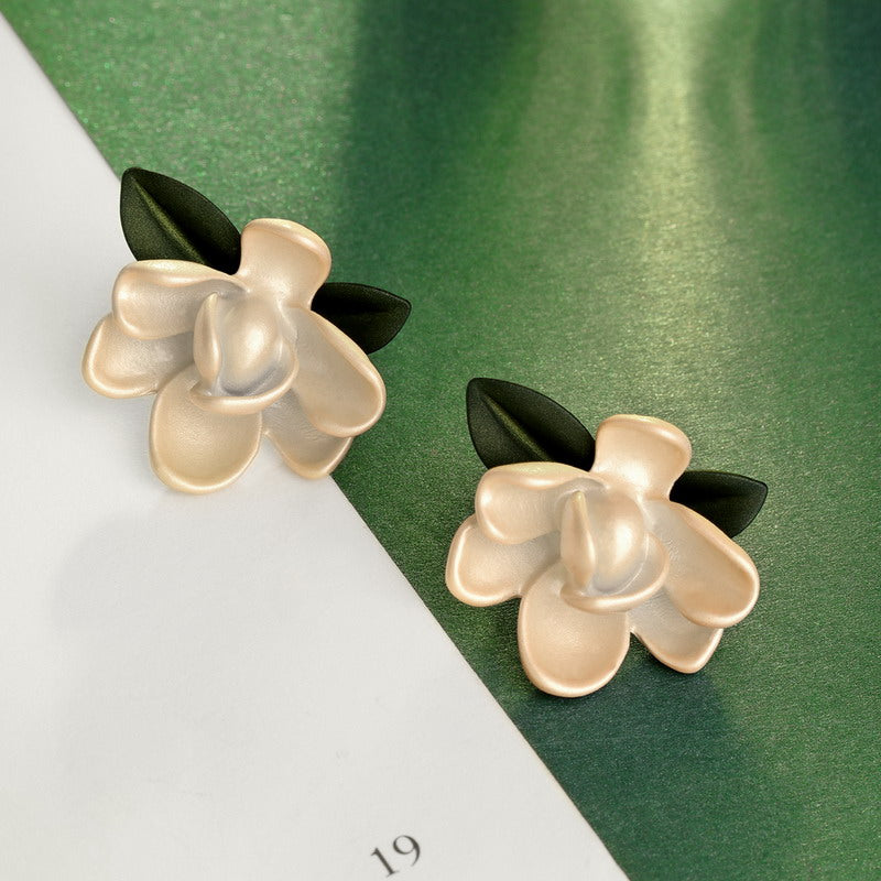 S4230E2 flower Earrings Stud Ear Accessories fine handmade gifts
