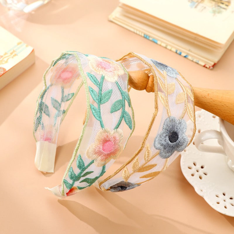 S2950H1 Hair Hoop Pastoral Flower Language 1