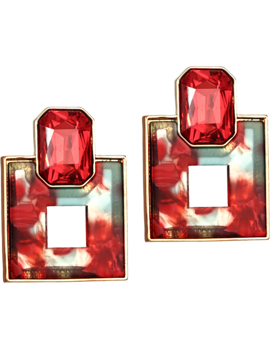 S5190E2 Vintage Facet earrings