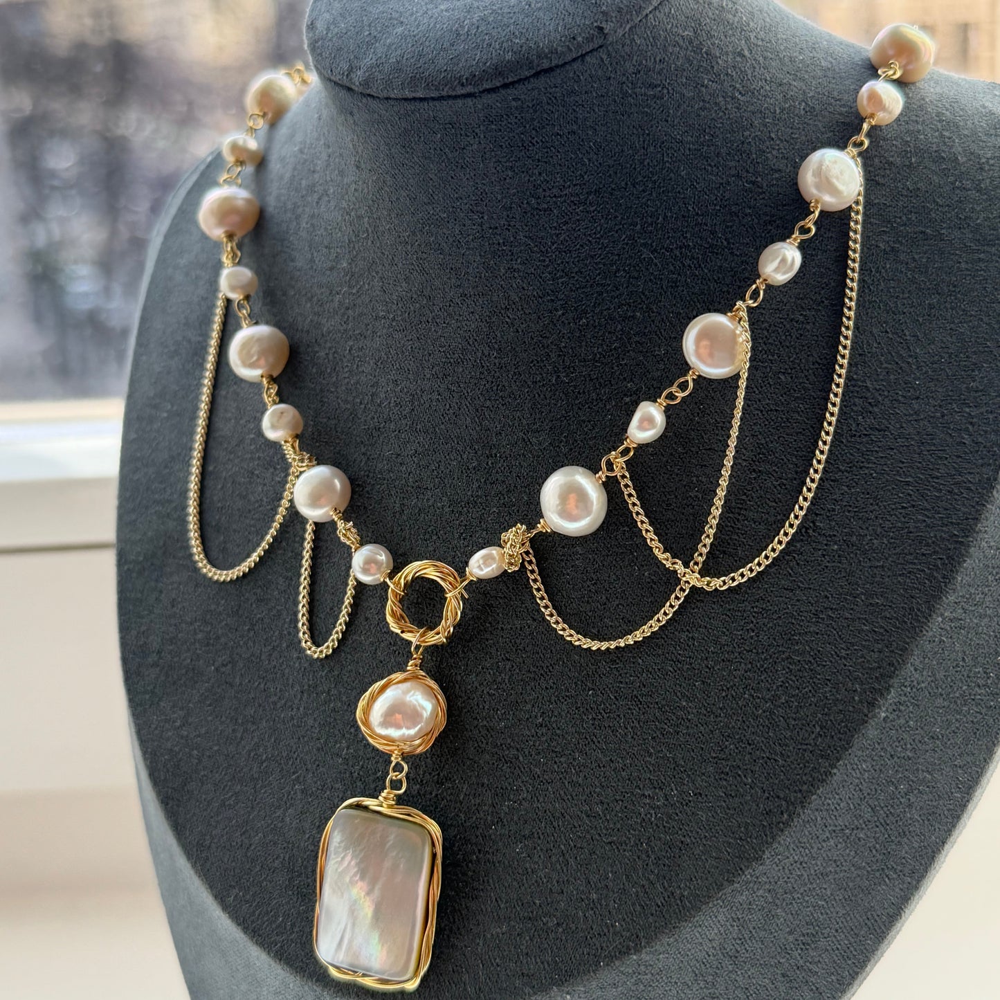 S3037N1  pearl necklace