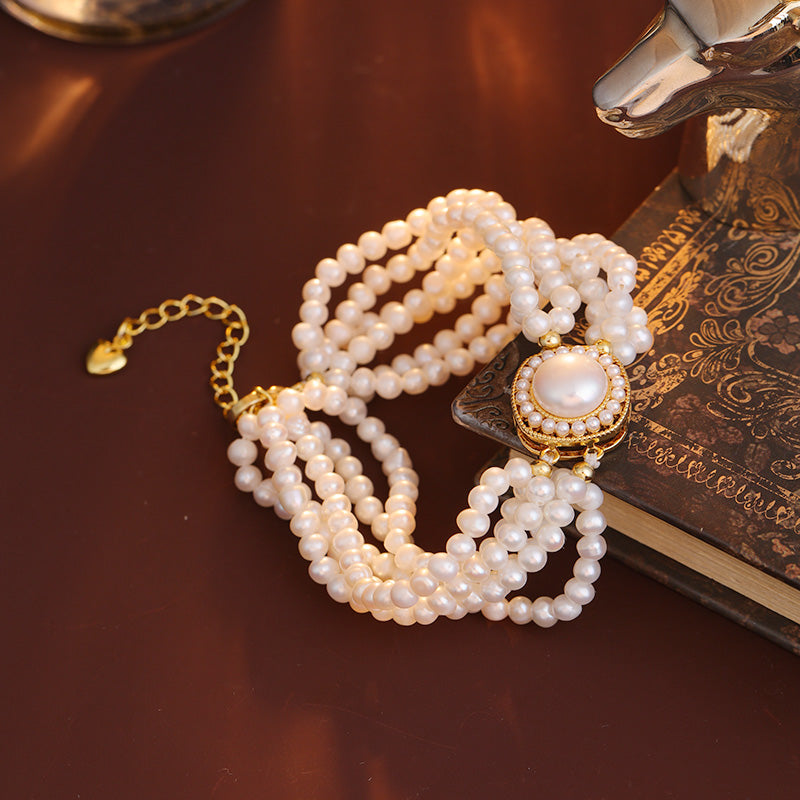 S2127C1 Pearl Bracelet Bangle Hand Chain fashion handmade gifts