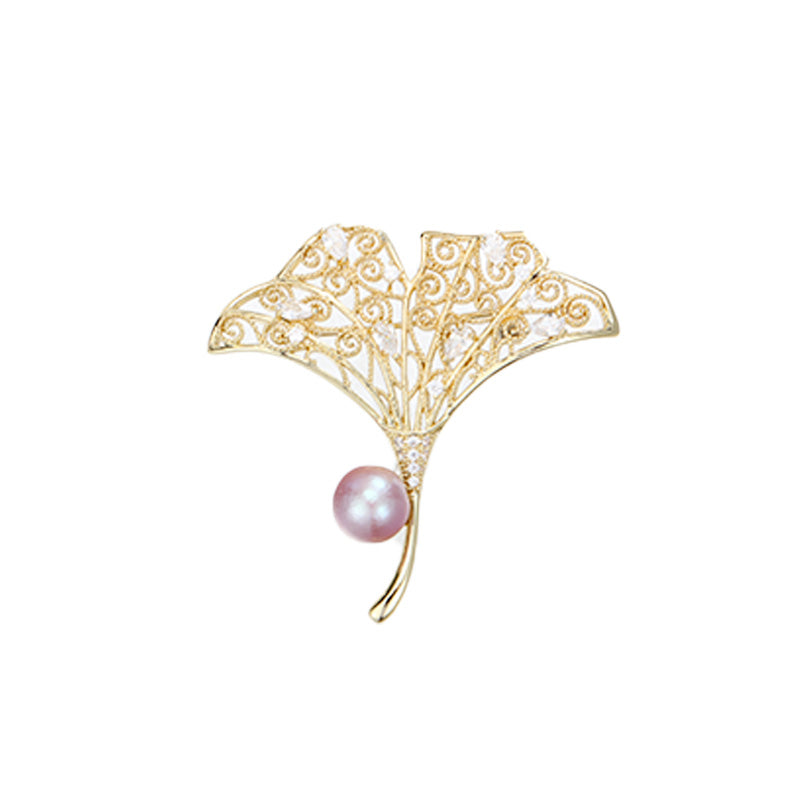 S2348B1 Pearl Brooch Scarf Buckle fine handmade gifts