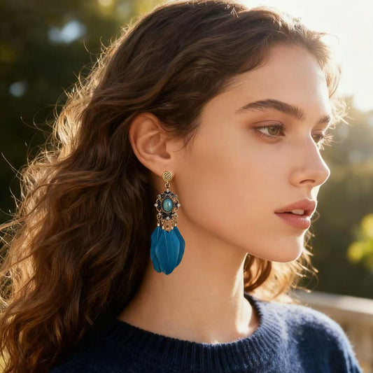 S1756E flower Earring Stud Ear Accessories fine handmade gifts