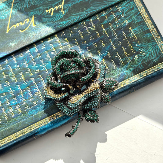 S2386B1 Scarf Buckle  Flower Brooch The Rose You Can't Quit
