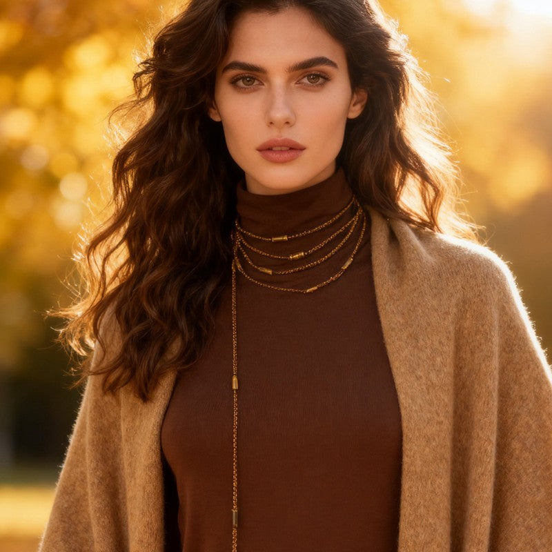 S3004N1 Necklace Sweater Long Chain Choker Gift