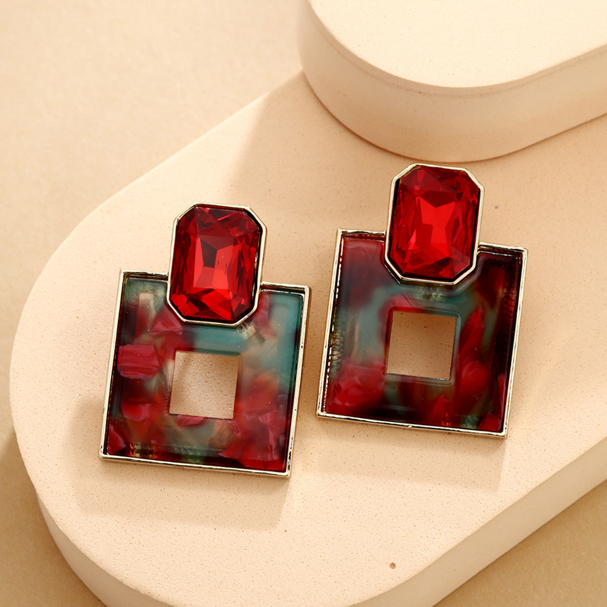 S5190E2 Vintage Facet earrings