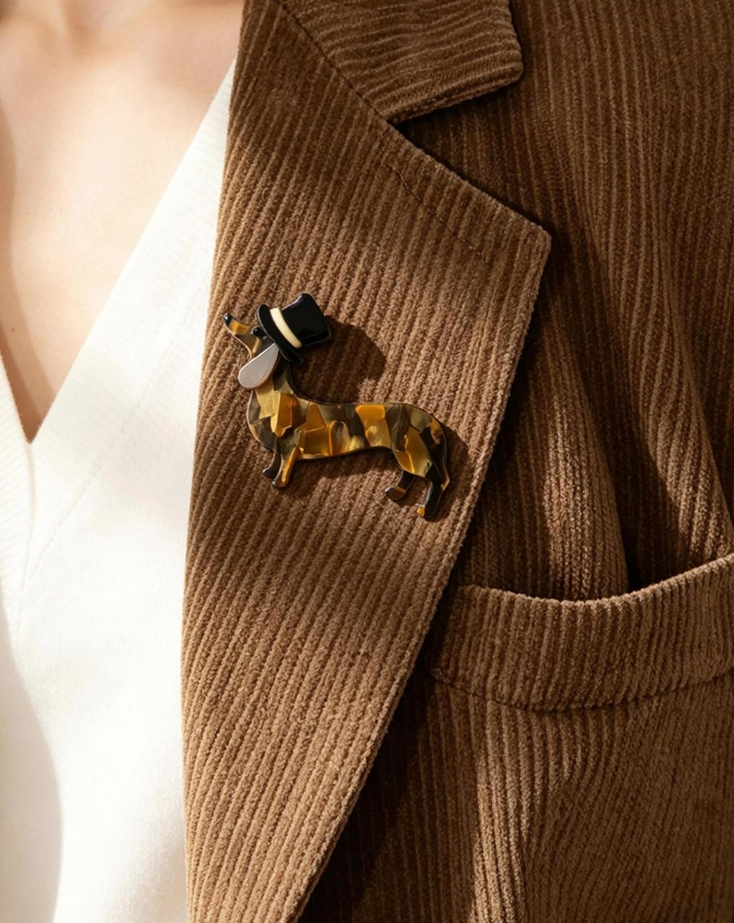 S2428B1 Gentleman's Hat brooch