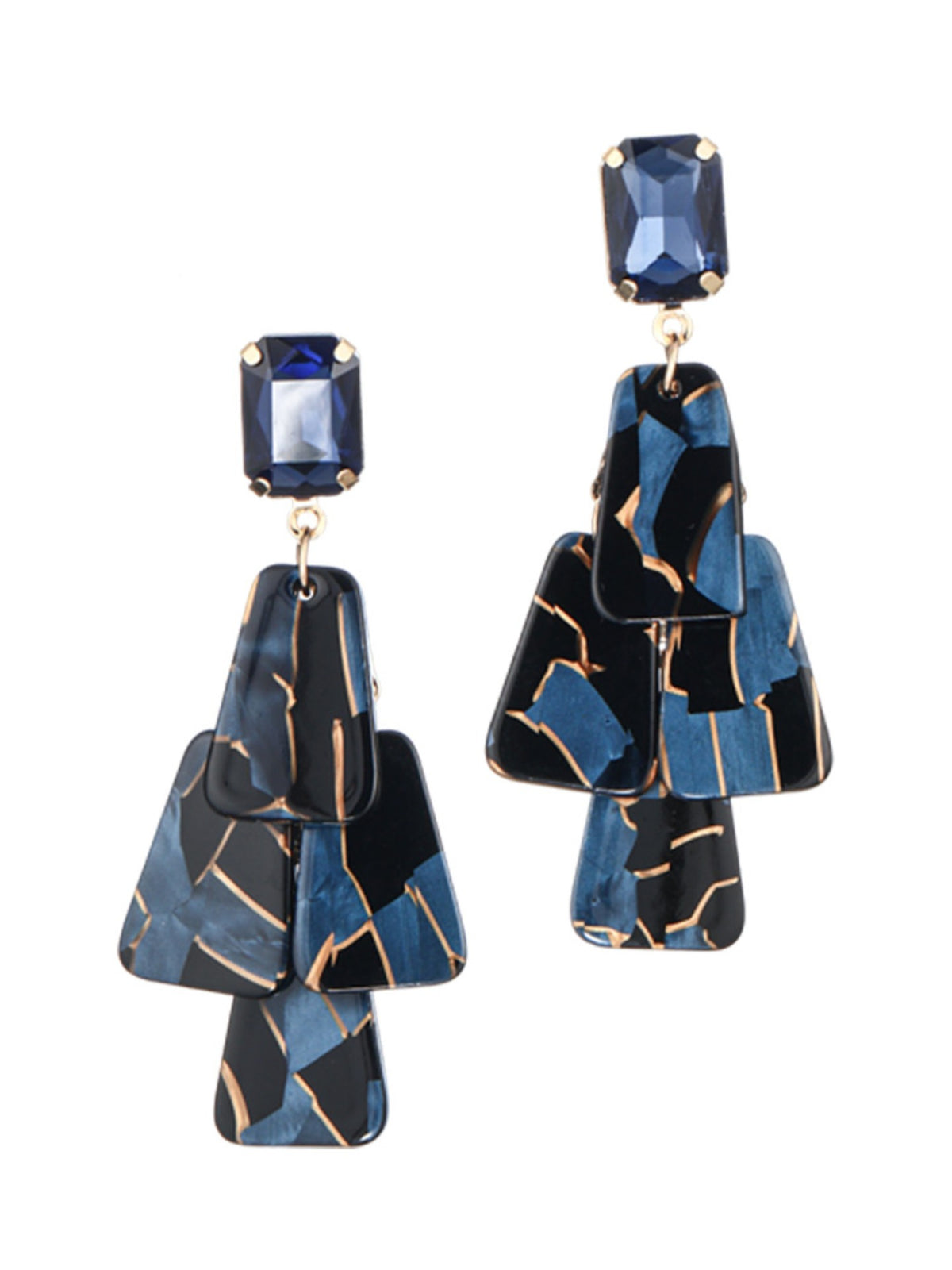 S5181E1 Vintage Facet Drop earrings