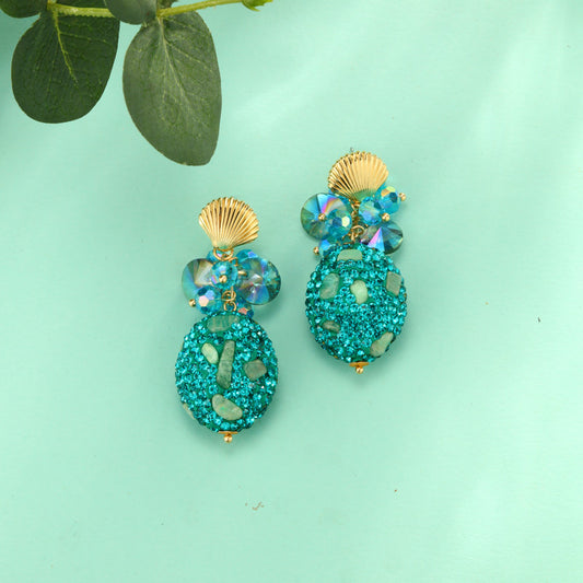 S4986E1 Pure Quartzite Earrings Stud Ear Accessories simple elegant fine handmade gifts