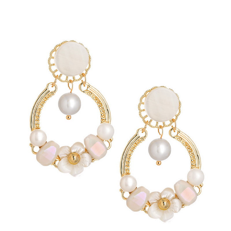 S4285E1 Flower  Earrings  Stud Ear Accessories Hoop Earrings fine handmade gifts