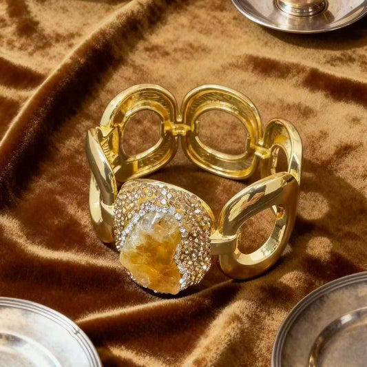 S2034W1 Citrine Bracelet Bangle Hand Chain fine handmade gifts