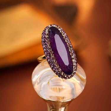 S2134R1 Pure Quartzite adjustable one-size-fits-all Engagement Ring fine handmade gifts