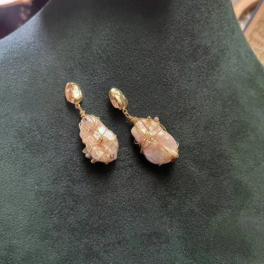 S4721E1 Pearl Earrings Stud Ear Accessories fine handmade gifts